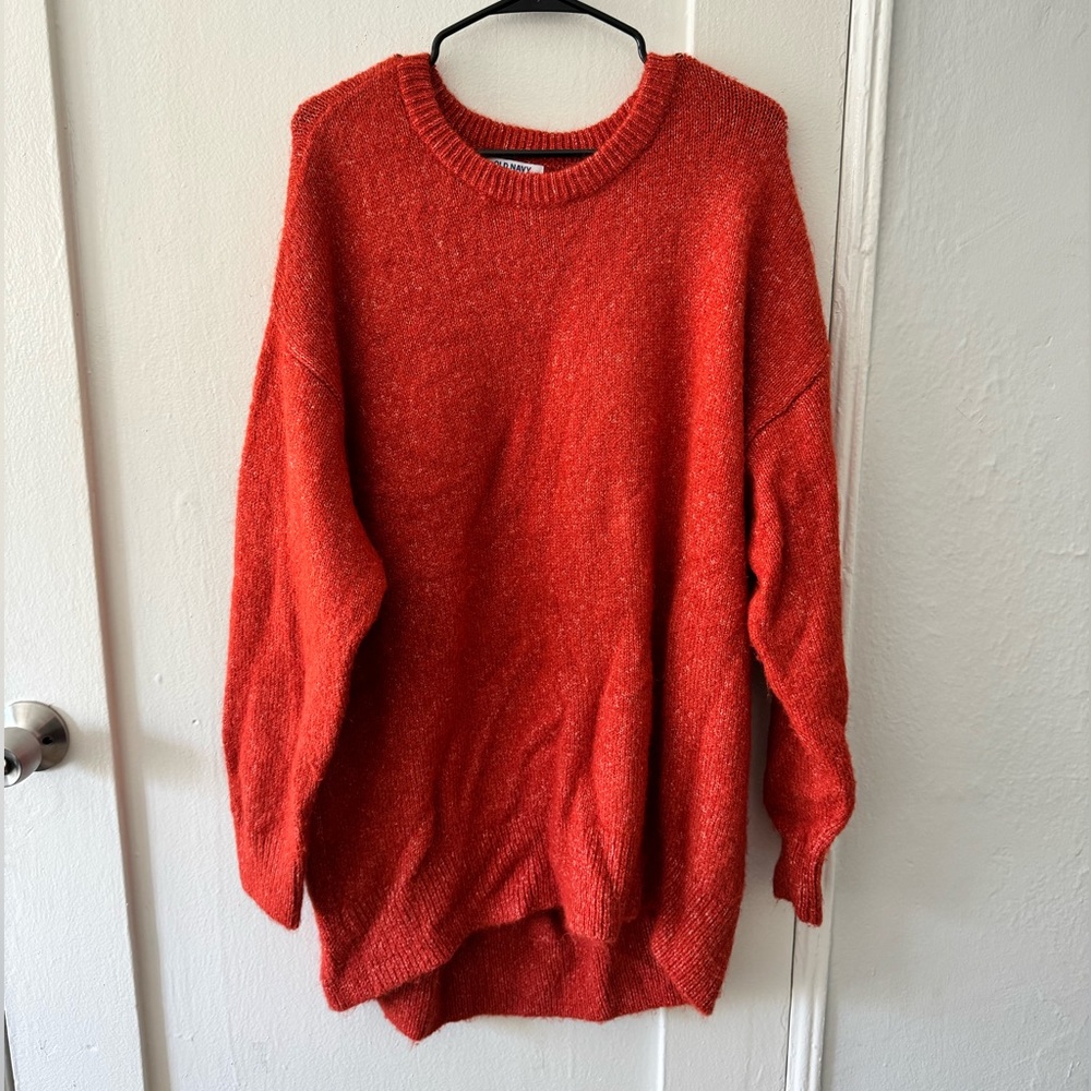 Orange Sweater Dress